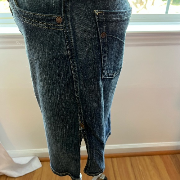 Vintage Precision Fit Dk Demi Skirt Side Spit Size 6 - Picture 3 of 4